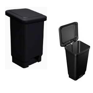 LIXEIRA 100 L C/PEDAL PRETA CAIXAPLAST