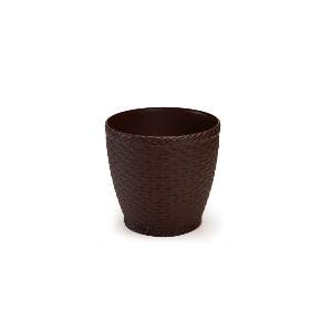 VASO INJEPLAS RATTAN RED 1,8L COFFE 560