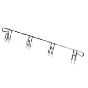 CABIDE 4 GANCHOS ESTILQUI CROMO 8207