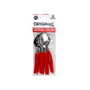 COLHER ORIGINAL C/6 CHA VERMELHA BAG 769