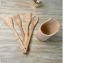 KIT BAMBU C/ SUPORTE 5PCS DL 724